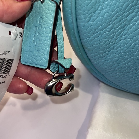 Coach soft pebble Luna hobo faded blue NEW - Picture 3 of 7